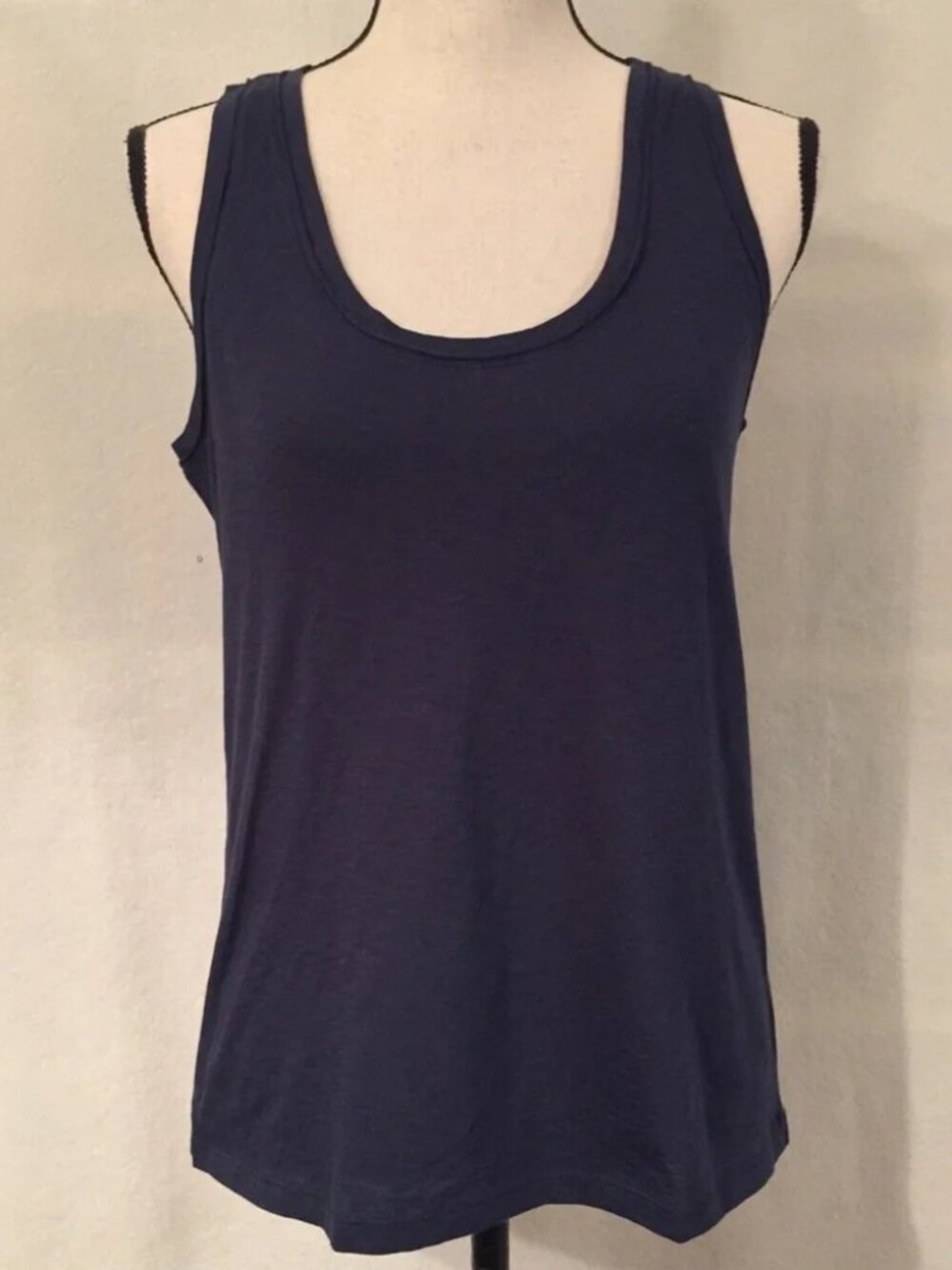 NWT Theory navy blue Sorena slub cotton Akesi tank top